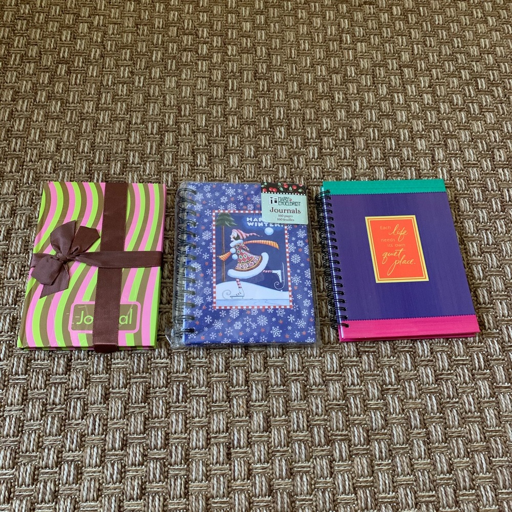 New 3 Assorted Notebook Everyday Journals